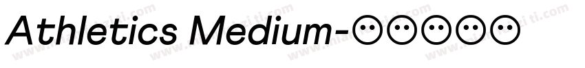 Athletics Medium字体转换